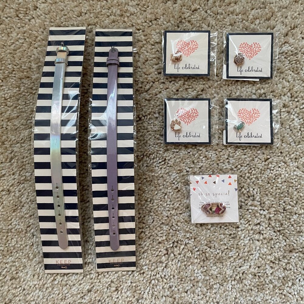 Stella & Dot KEEP Collective 8-PC ANIMAL & FLORAL BUNDLE~Charms & Bracelets~NEW!